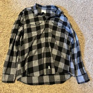 American Eagle Classic Fit XXL Flannel Shirt. Black/Grey